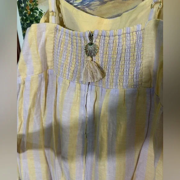 NWT Lily Pulitzer Javanne Linen Maxi Dress Size 14 - Picture 4 of 5